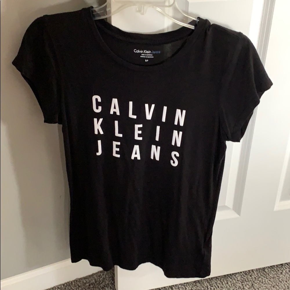 black calvin klein shirt